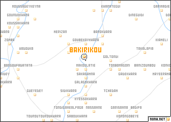 map of Bakirikou