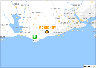 map of Bakırköy