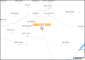 map of Bakırtepe