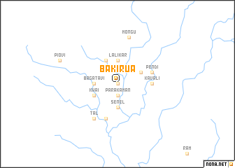 map of Bakirua