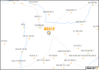 map of Bakır