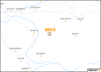 map of Bakış