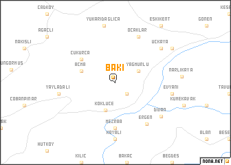 map of Baki