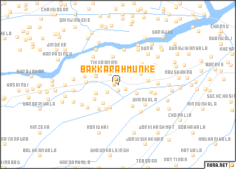 map of Bakka Rahmūnke