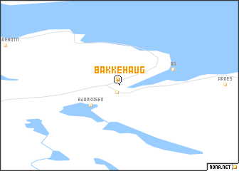 map of Bakkehaug