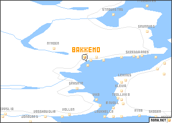 map of Bakkemo