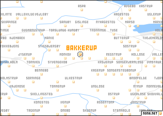 map of Bakkerup