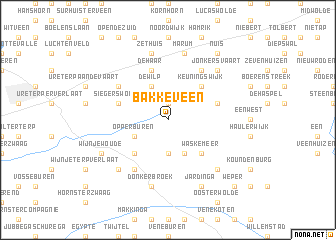map of Bakkeveen
