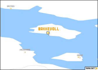 map of Bakkevoll