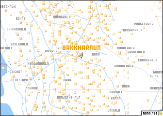 map of Bakkhar Nūn