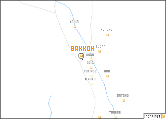 map of Bakkoh