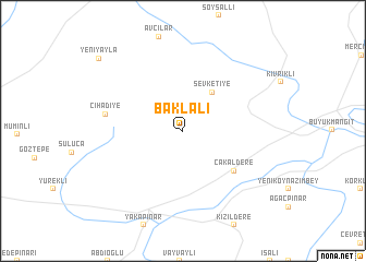 map of Baklalı