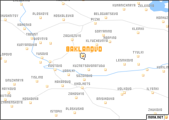 map of Baklanovo