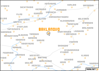 map of Baklanovo