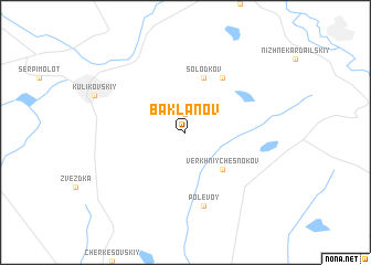 map of Baklanov