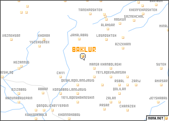 map of Bāklūr