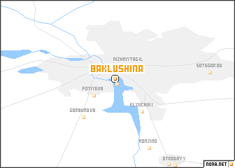 map of Baklushina
