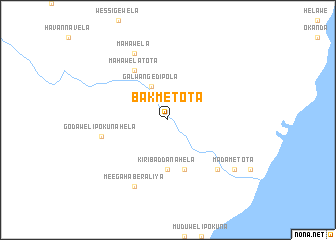 map of Bakmetota