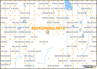 map of Bakmigahaulpota