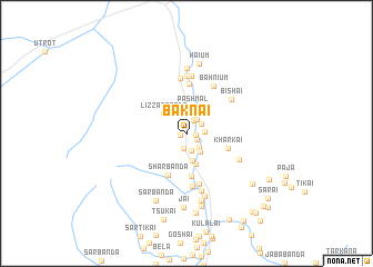 map of Baknai