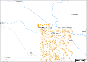 map of Baknār