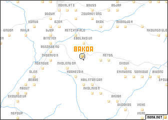 map of Bakoa