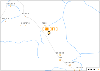 map of Bakofio