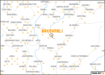 map of Bakohnbli