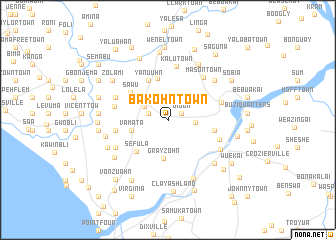 map of Bakohn Town