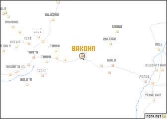 map of Bakohn