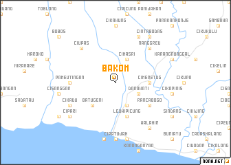 map of Bakom