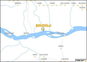 map of Bakondji