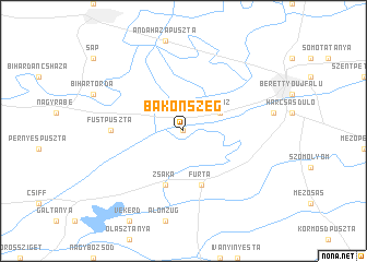 map of Bakonszeg