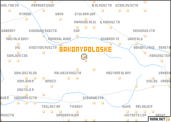 map of Bakonypölöske