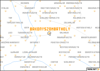 map of Bakonyszombathely