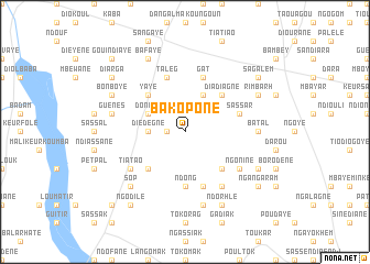 map of Bakopone