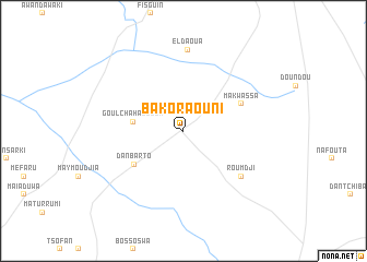 map of Bakoraouni