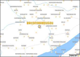 map of Bakorobabougou