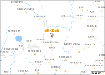 map of Bakossi