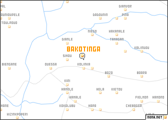 map of Bakotinga