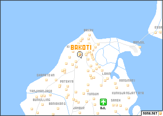 map of Bakoti