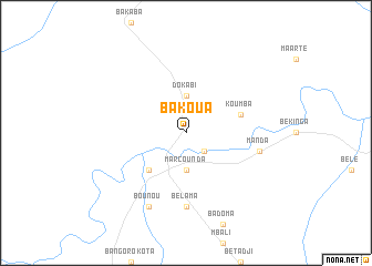 map of Bakoua