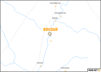 map of Bakoua