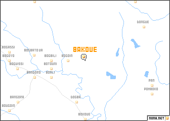 map of Bakoué