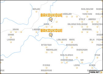 map of Bakoukoué