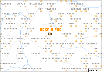 map of Bakouléna