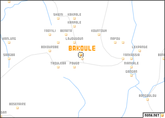 map of Bakoulé
