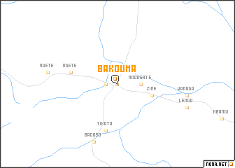 map of Bakouma