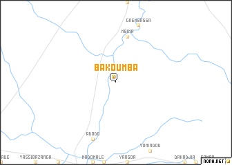 map of Bakoumba