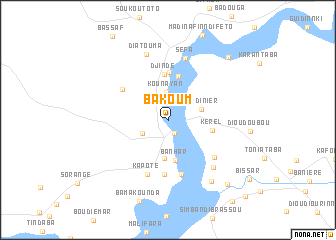 map of Bakoum